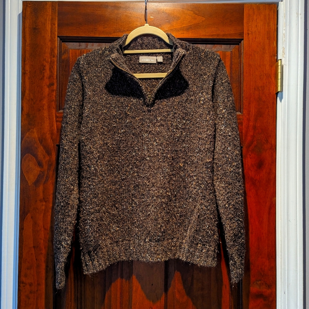 Soft front zip sweater